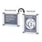 Azar Displays Floating Acrylic Gallery Wall Set of Four Floating Frames, Silver, 8.5 in. x 11 in. Graphic Size, 4PK 105514-SLV-4PK - alternate 3